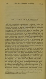 Cover of: The ethics of vivisection
