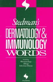 Cover of: Stedman's dermatology & immunology words