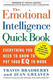 Cover of: The Emotional Intelligence Quickbook (20 Pack Qty Set) by Travis Bradberry