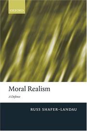 Cover of: Moral realism by Russ Shafer-Landau