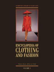 Cover of: Encyclopedia of Clothing and Fashion Edition 1. 3-Volume Set by Valerie Steele