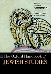 Cover of: The Oxford Handbook of Jewish Studies (Oxford Handbooks)