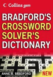 Cover of: Bradford's Crossword Solver's Dictionary (Collins GEM) by Anne R. Bradford