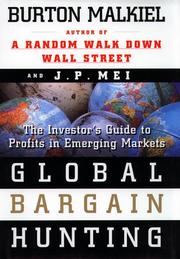 Cover of: Global bargain hunting: the investor's guide to profits in emgerging markets