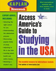 Cover of: Access America's guide to studying in the U.S.A.