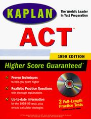 Cover of: Kaplan ACT 1999 with CD-ROM | Kaplan Publishing