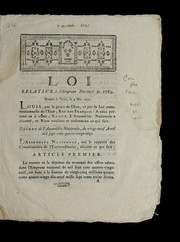 Cover of: Loi relative a   l'emprunt national de 1789: donne e a   Paris, le 4 mai 1791