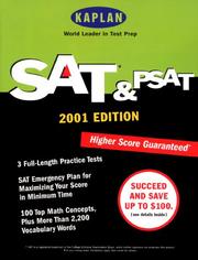 Cover of: Kaplan SAT & PSAT 2001 (Sat & Psat (Kaplan), 2001) by Kaplan Publishing