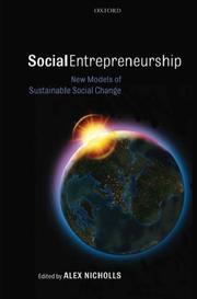Cover of: Social Entrepreneurship: New Models of Sustainable Social Change