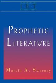 Cover of: The prophetic literature