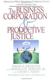 Cover of: The business corporation and productive justice
