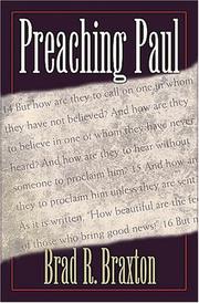 Cover of: Preaching Paul by Brad Ronnell Braxton