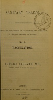 Cover of: Vaccination by Ballard, Edward