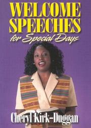 Cover of: Welcome Speeches for Special Days