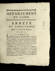 Cover of: Arre te  du directoire relatif a   la surete  des personnes: du 9 aou t 1791