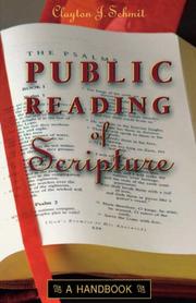 Cover of: Public Reading of Scripture: A Handbook