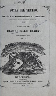 Cover of: El cardenal es el rey: comedia en cinco actos