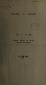 [Report 1943] by Appleby (Westmorland, England). Borough Council