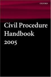 Cover of: Civil Procedure Handbook 2005