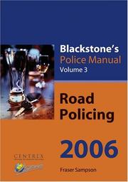 Cover of: Blackstone's Police Manual: Volume 3 by Fraser Sampson, Fraser Sampson