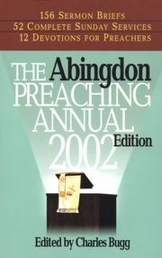 Cover of: The Abingdon Preaching Annual, 2002