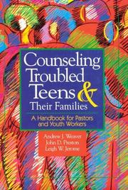 Cover of: Counseling Troubled Teens and Their Families