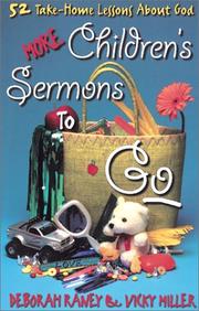 More children's sermons to go by Vicky Miller