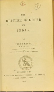 Cover of: The British soldier in India