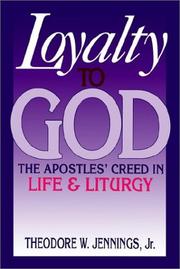 Cover of: Loyalty to God by Theodore W. Jennings