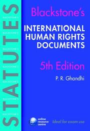 Cover of: Blackstone's International Human Rights Documents (Blackstone's Statute Book S.)