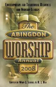 Cover of: The Abingdon Worship Annual 2008 by 