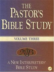 Cover of: Pastors Bible Study