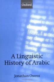Cover of: A Linguistic History of Arabic by Jonathan Owens