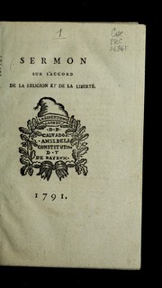 Cover of: Sermon sur l'accord de la religion et de la liberte by Fauchet, Claude