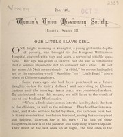 Cover of: Our little slave girl by Woman's Union Missionary Society of America for Heathen Lands