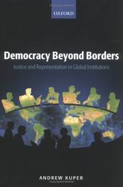 Cover of: Democracy Beyond Borders by Andrew Kuper, Andrew Kuper