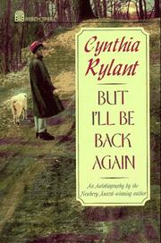 Cover of: But I'll be back again