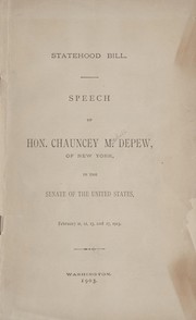Cover of: Statehood bill