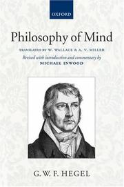 Cover of: Hegel: Philosophy of Mind: Translated with Introduction and Commentary