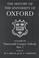 Cover of: The History of the University of Oxford: Volume VII