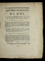 Cover of: Lettres patentes du roi, sur le de cret de l'Assemble e nationale, du 3 de ce mois, concernant les droits fe odaux rachetables by France. Sovereign (1774-1792 : Louis XVI)