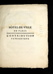 Cover of: Ho tel-de-ville de Paris: contribution patriotique