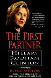Cover of: The First Partner: Hillary Rodham Clinton