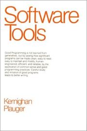 Cover of: Software tools by Brian W. Kernighan