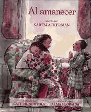 Cover of: Al amanecer by Karen Ackerman