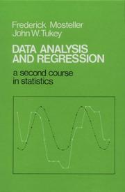 Cover of: Data analysis and regression by Frederick Mosteller