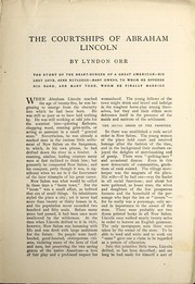 Cover of: The courtships of Abraham Lincoln by Lyndon Orr