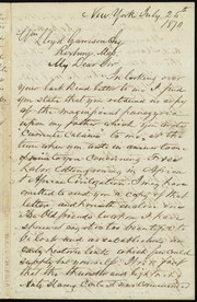 [Letter to] Wm Lloyd Garrison, Esq., My Dear Sir by Theodore Bourne