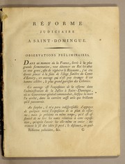Cover of: Éloge funèbre du comte d'Ennery et Réforme judiciaire à Saint-Domingue by Guillaume-Pierre-François de La Mardelle