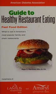 Cover of: Guide to healthy restaurant eating